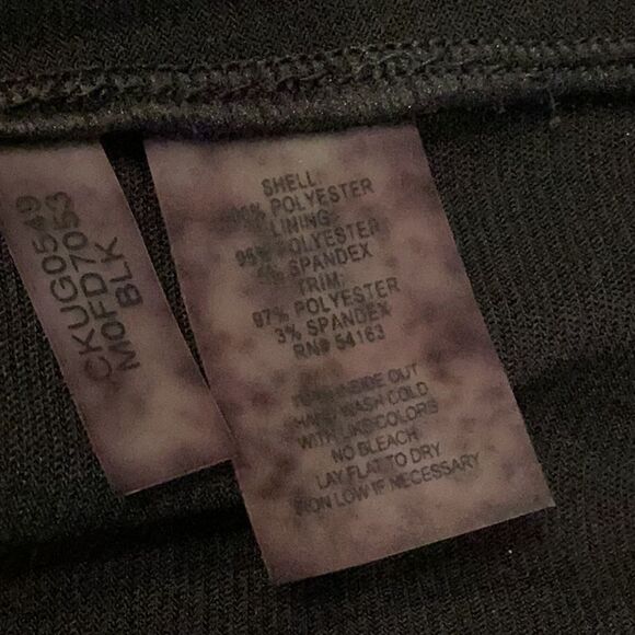 NWT Calvin Klein Sequin Racerback Shift Dress M Black - Picture 12 of 12